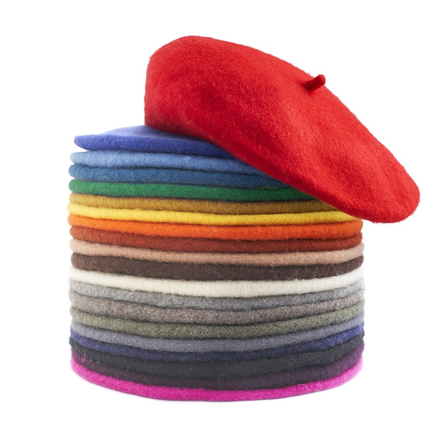copy of Beret BRERA red wool