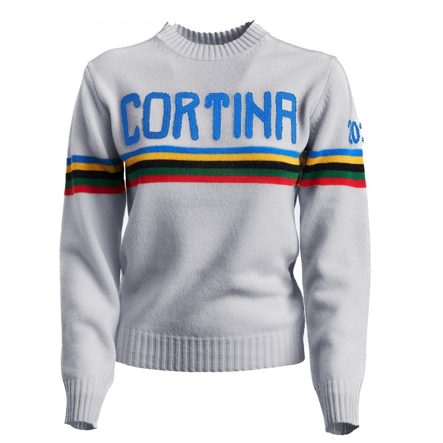 maglione olimpiadi cortina originale grigio