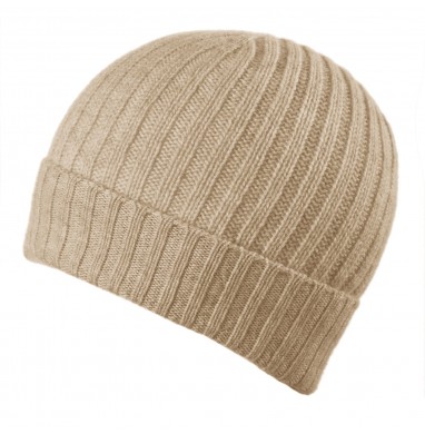 Cap in cashmere light brown