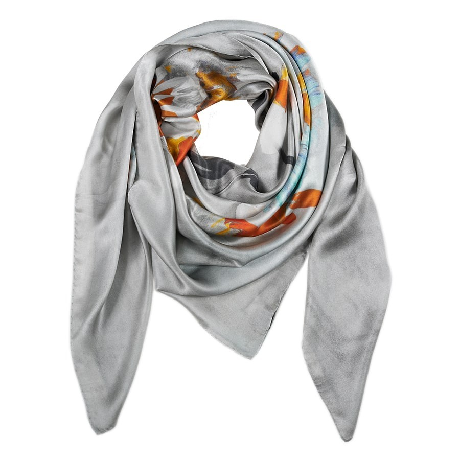 1 Pezzo Foulard Quadrato In Seta Con Stampa Paisley, Accessorio Di Moda - Foto 6