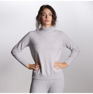 Sweater BELIZE grey cashmere