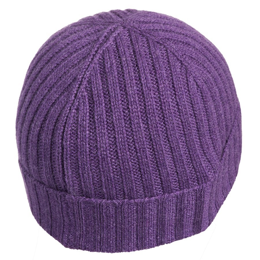 帽子 Auralee BABY CASHMERE KNIT CAP purple Auralee BABY CASHMERE