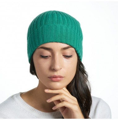 Hat GOLD green cashmere
