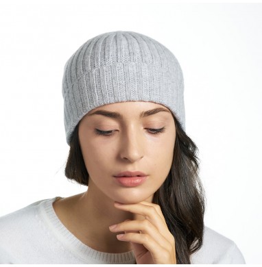 Hat GOLD grey cashmere